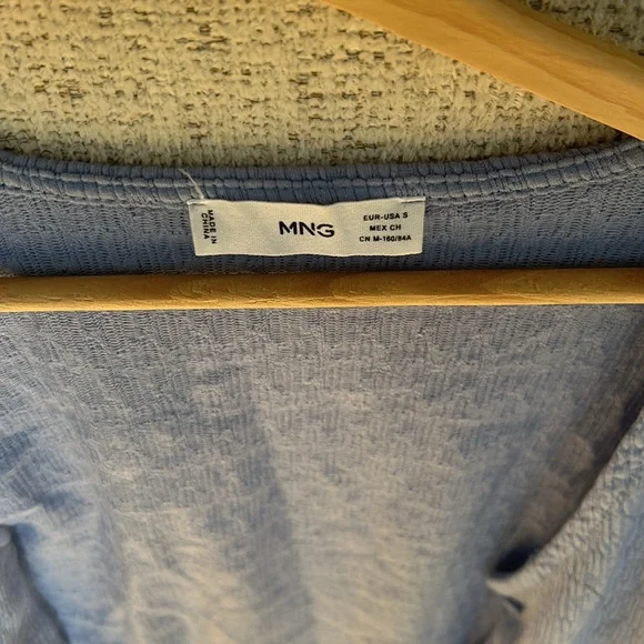 Light Blue Button-Up Cardigan - Picture 3 of 3